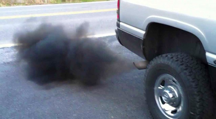 Black smoke from exhaust when accelerating